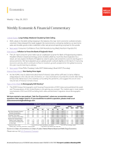 WF Weekly Economic & Financial Commentary 20230526