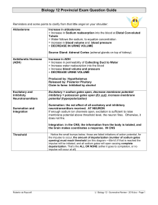 biology 12 - summative review - 2016