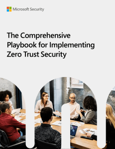 The Comprehensive Playbook for Implementing Zero Trust Security