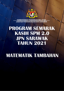 Modul Semarak Kasih SPM 2.0 Matematik Tambahan