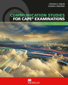 communication studies for cape examinations pdf
