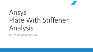 Ansys Plate With Stiffener Analysis