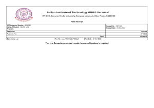 Indian Institute of Technology BHU Varanasi 2022 2023 491646