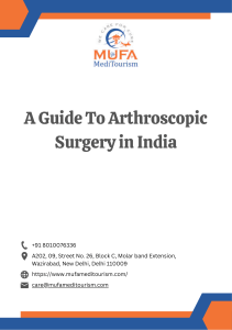 A Guide To Arthroscopic Surgery in India
