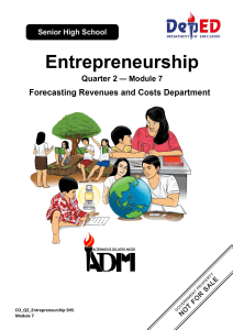 ENTREP12 Q2 M7 FORECASTING-REVENUES-AND-COSTS