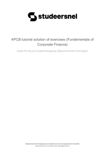 apcb-tutorial-solution-of-exercises-fundementals-of-corporate-finance