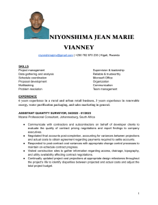 Jean Marie Vianney Niyonshima CV (1)