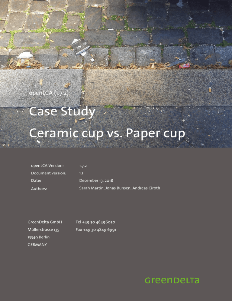 case study ceramic cup vs paper cup