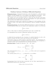 Diff-Eqns EquilibrumPoints notes