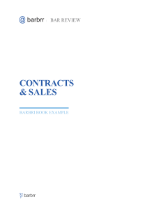 BARBRI BarReview Example Contracts Sales