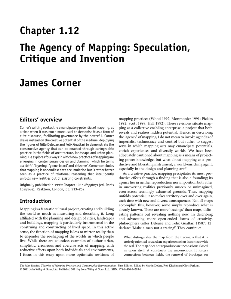 Corner The Agency Of Mapping Ch12