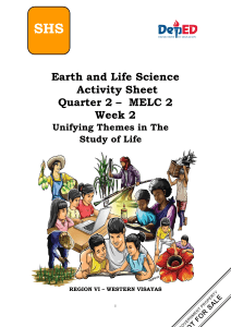 SHS LAS Earth   Life Science MELC 2 Q2 Week-2