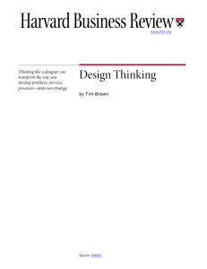 Tim Brown, Design Thinking