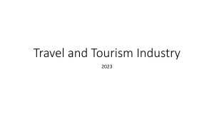 Travel and Tourism 2023