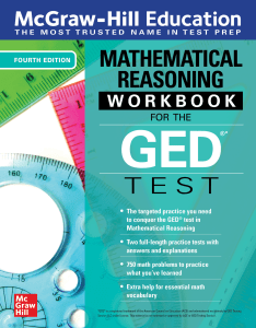 Mathematical Reasoning Workbook for the GED Test. (1)