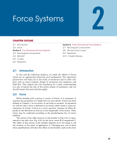 ch 2 Force System (section 1)