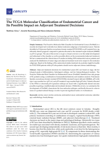 Endometrial Cancer: TCGA Molecular Classification & Treatment