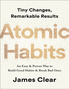 Atomic Habits  Tiny Changes Re - James Clear