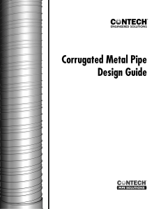 Contech Corrugated Metal Pipe CMP-Design-Guide
