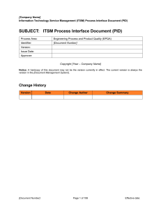 1-EPQA-PID-0001 (ITSM Process Interface Document) 1