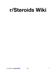 Reddit's Steroid Wiki