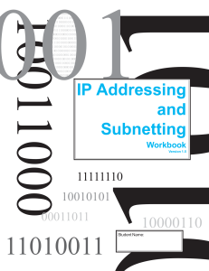 Practice 2 IP addressing