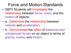 Force and Motion