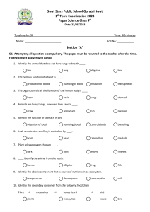 Science 4th 1st term