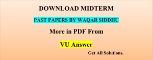 CS610 Midterm MCQs by Waqar Siddhu