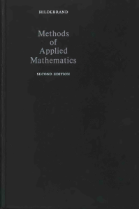 Hildebrand F.B. - Methods of applied mathematics-Dover (1992)
