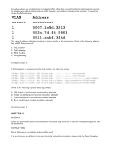 Exam 601 PBQs