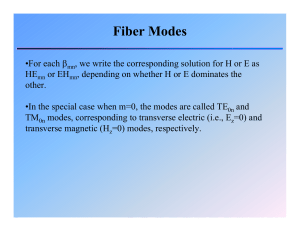 Cut-off wavelength in optical fibres