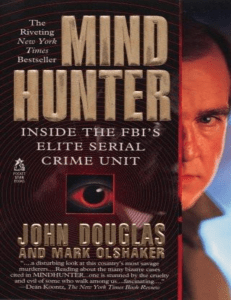 Mindhunter  Inside the FBI's E - John E. Douglas & Mark Olshake 13323