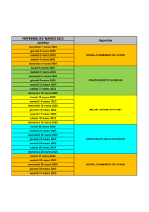 Prospetto reperibilità MARZO 2023 ROMA