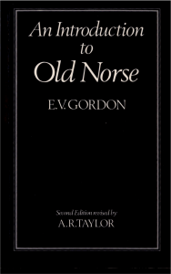 An Introduction to Old Norse by E. V. Gordon