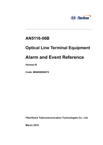 AN5116-06B Alarm and Event Reference