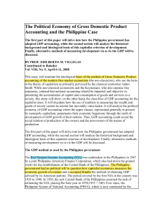 The Political Economy of Gross Domestic Product Accounting and the Philippine Case  Bulatlat
