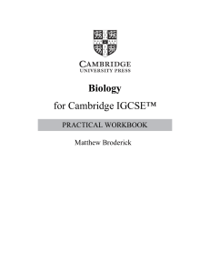 Cambridge IGCSE™ Biology Practical Workbook with Digital Access (2 Years)