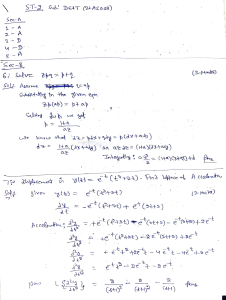 ST2 morning solution GS