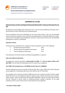 Advocacy Assignment No 3 dated 22 March 2023