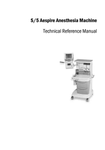 S/5 Aespire麻醉机技术参考手册