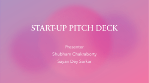 START-UP PITCH DECK (milestone 1 and 2 combined)