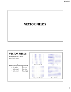 Week 2 - Vector Calculus (1)