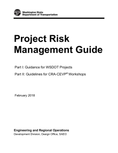 Project Risk Management Guide for WSDOT Projects