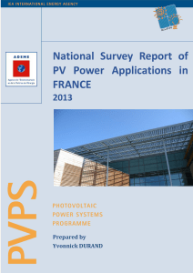 IEA PVPS NSR 2013 France