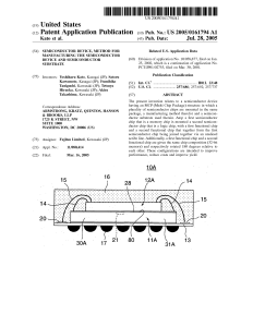 Semiconductor Device Manufacturing Patent Application