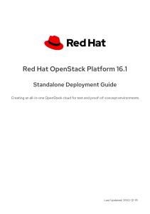 red hat openstack platform-16.1-standalone deployment guide-en-us