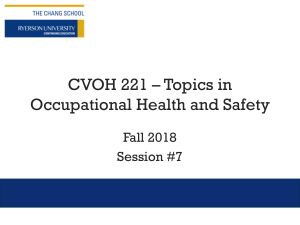 Ryerson CVOH 221 Session 7 F2018 Oct 28, 2018