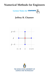 Numerical Methods for Engineers Lecture Notes