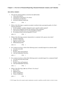 Whalen 9e CH01 TB Financial Statement Analysis, 10e, 2023, 9780357722091